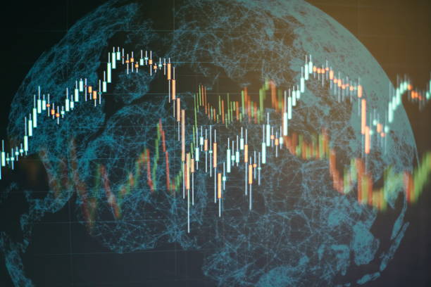istock Charts of financial instruments with various type of indicators including volume analysis for professional technical analysis on the monitor of a computer. 1219845245