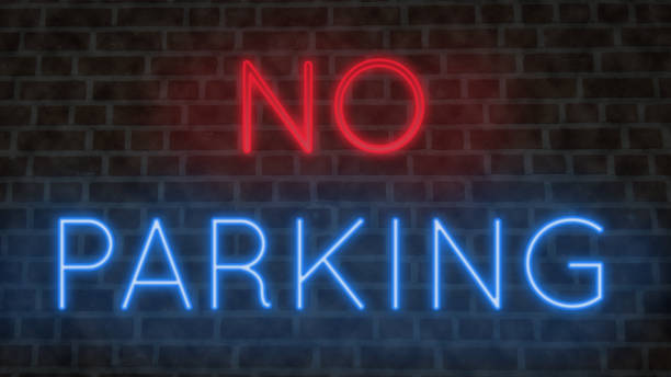 istock Neon NO PARKING sign 1219847975