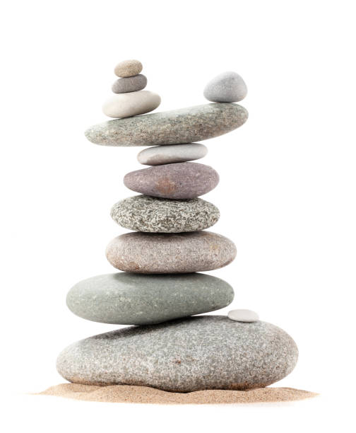 istock Pyramid of sea pebbles 1219852126