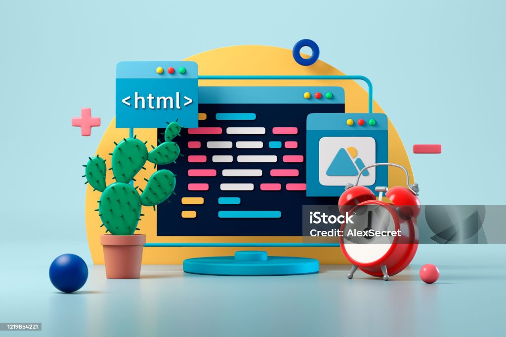Web Design Development And Coding Concept Stock Photo - Download Image ...