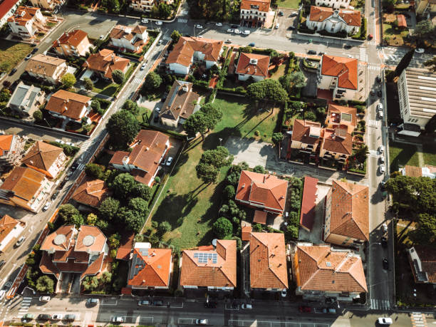 istock empty city for the lockdown aerial view 1219856473