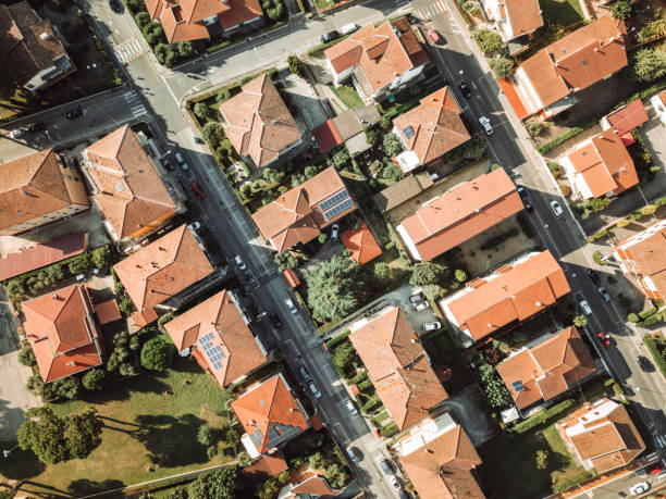 istock empty city for the lockdown aerial view 1219856487