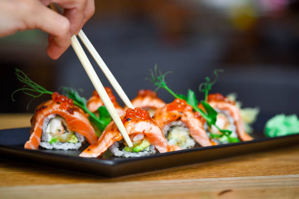istock Sushi, nigiri, sashimi and maki. 1219856712