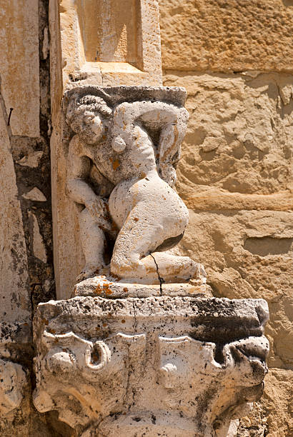Amatrice (Lazio, Italy): Detail of the cathedral facade Amatrice (Rieti, Lazio, Italy): Detail of the cathedral facade amatrice stock pictures, royalty-free photos & images