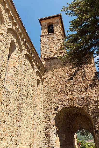 Amatrice (Lazio, Italy): Cathedral belfry Amatrice (Rieti, Lazio, Italy): Cathedral belfry amatrice stock pictures, royalty-free photos & images