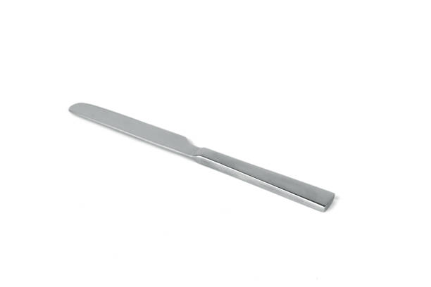 istock Silver cutlery knife isolated on white background 1219863245
