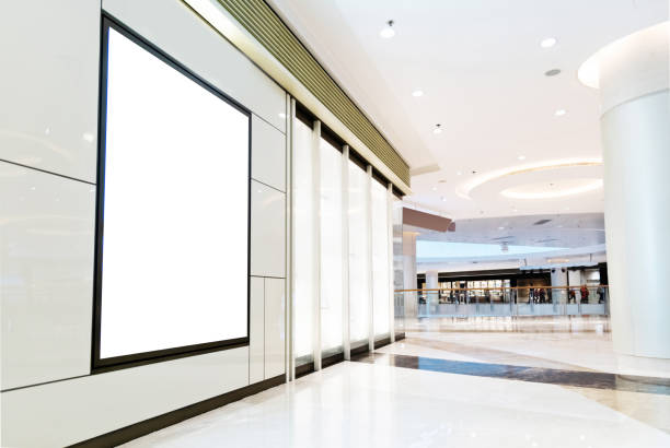 istock Blank billboard in modern shopping mall 1219866849