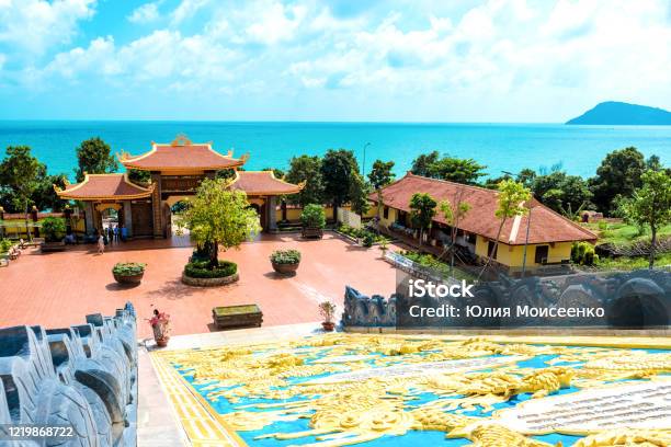 Big Beautiful Temple In Vietnam Phu Quoc Island Stock Photo - Download Image Now - Aerial View, Amusement Park, Ancient
