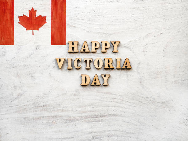 Victoria Day. Beautiful greeting card. Close up Victoria Day. Beautiful greeting card. Close-up, view from above. National holiday concept. Congratulations for family, relatives, friends and colleagues victoria day canada photos stock pictures, royalty-free photos & images