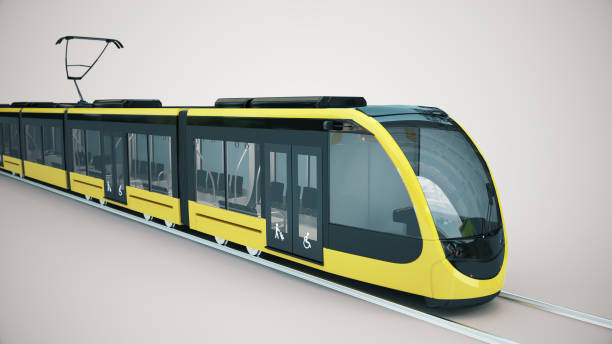 istock 3d model of a modern yellow tram 1219879830