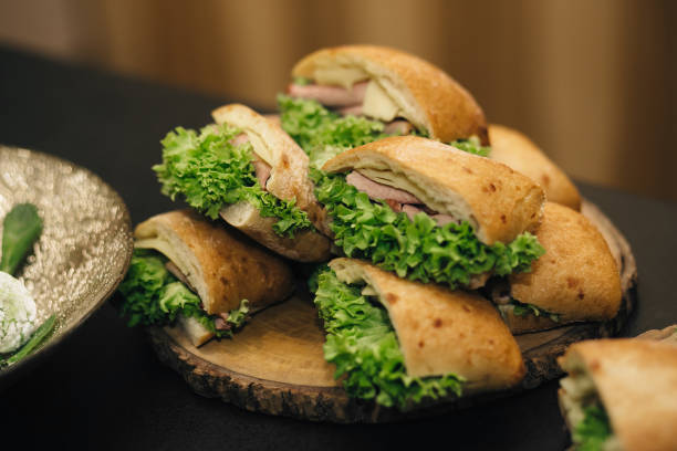 istock sandwiches from ciabatta with salad 1219885143