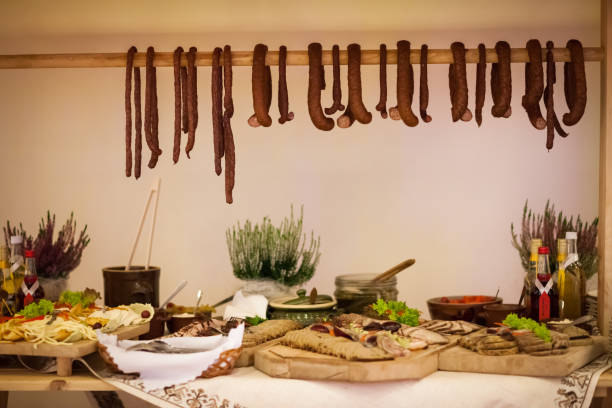 istock Beautiful regional table wedding decoration 1219885273