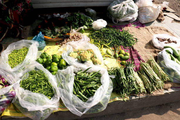 vegetable and fruit shopping in lock down