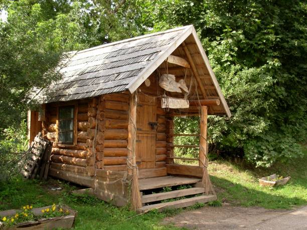 istock Wooden cabin 1219891215