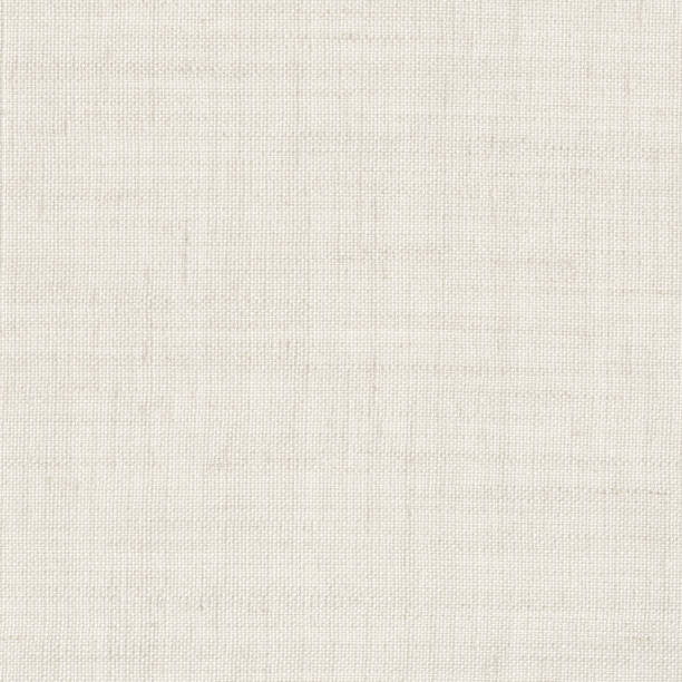 白い綿織物の質感の背景 - canvas linen burlap textile ストックフォトと画像