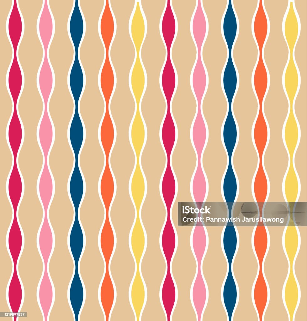 Japanese Loop Sample Japanese Coloful Loop Line Vector Seamless Pattern Stock Illustration ...