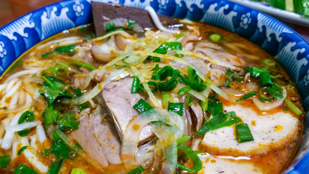 istock Bun Bo Hue; a spicy beef and pork rice noodle soup 1219899376