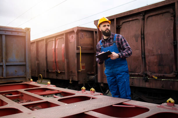 istock Working at railroad freight transportation. Shipping business. 1219902527