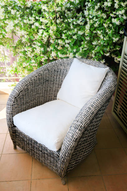 istock Rattan armchair 1219903928