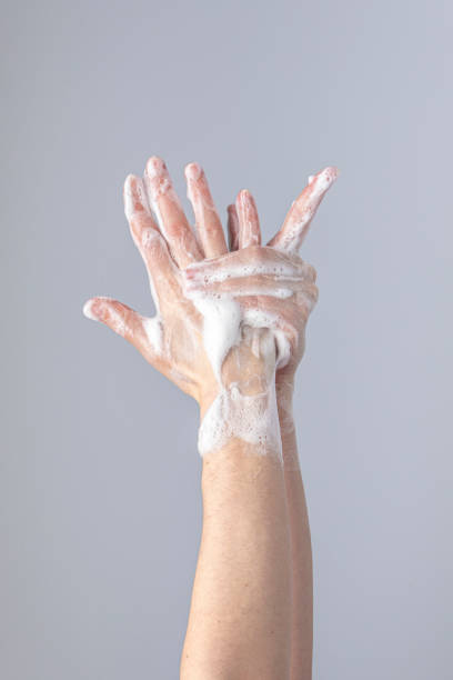 istock Foamy hands and marseille's soap 1219904871