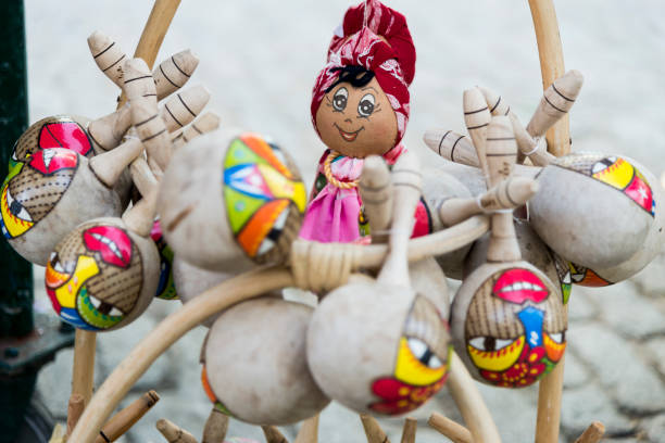 istock Decorated maracas Souvenirs - Traditional cuban musical instruments 1219905565