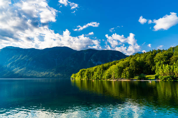 istock Lake Bohinj (Bohinjsko jezero) in sunset, Slovenia 1219911712