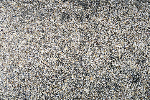 Full frame gravel pebbles background.