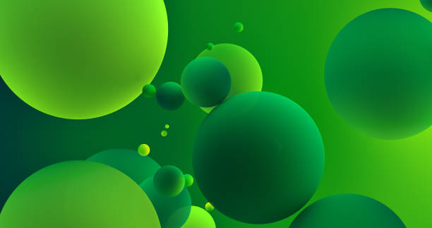 istock Abstract Balls. Green on green 1219916469