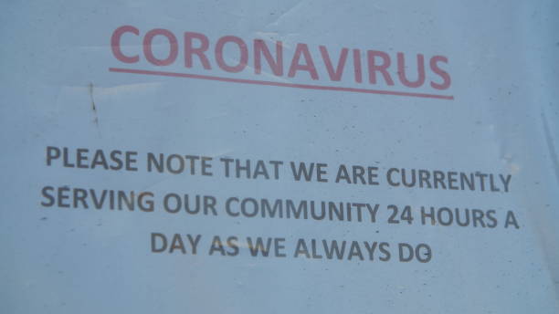 istock Closed sign in window due to Coronavirus pandemic 1219917301