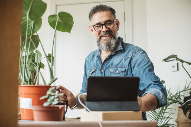 istock Gardening vlogging during isolation period 1219918953