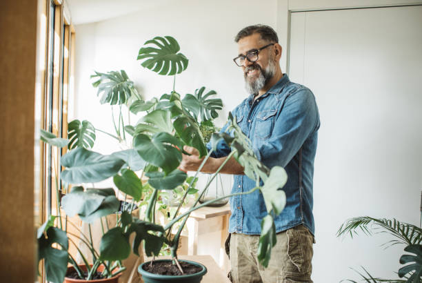 istock Flower gardening during isolation period 1219918995