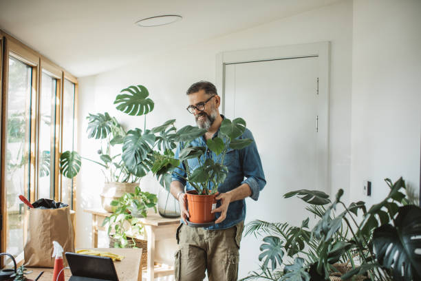 istock Flower gardening during isolation period 1219919115