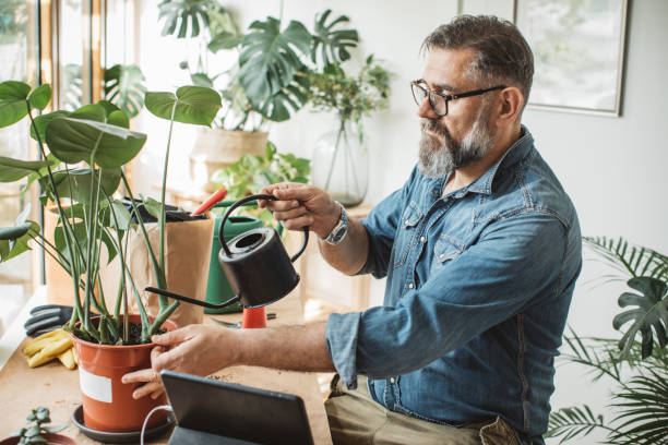 istock Gardening vlogging during isolation period 1219919142