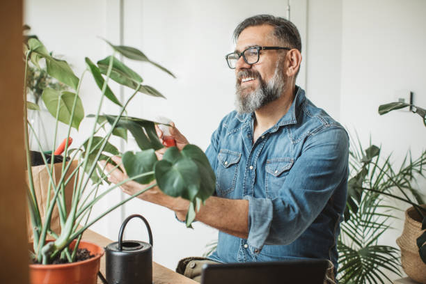 istock Gardening vlogging during isolation period 1219919144