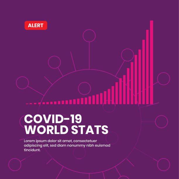 covid-19 corona virus weltweite statistiken flache vektor-illsutration - spritzendes wasser grafiken stock-grafiken, -clipart, -cartoons und -symbole