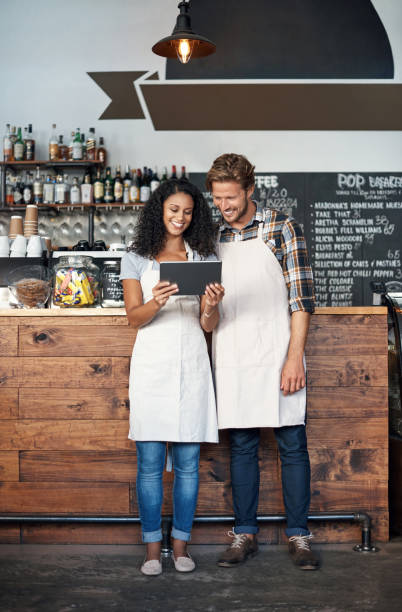 istock Our coffee shop has so many likes online 1219920740