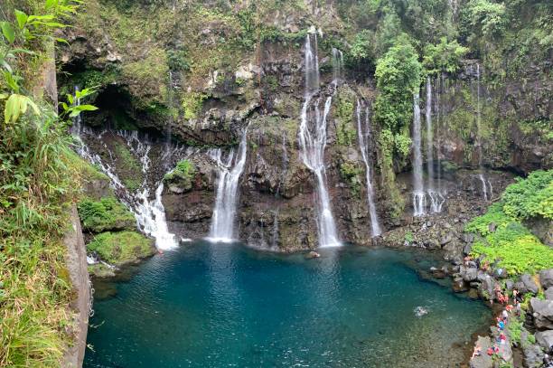 istock Waterfall at reunion island 1219923577