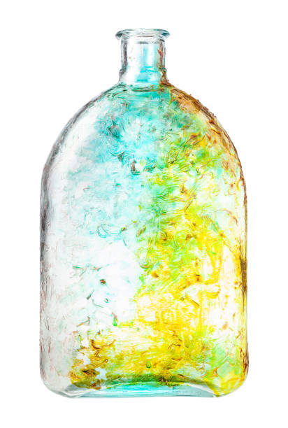 istock hand painted glass flask isolated on white 1219924964