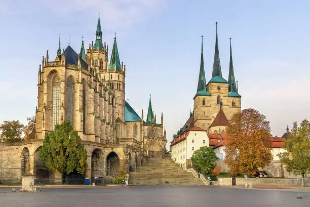 Photo of Erfurt Cathedral and Severikirche, Germany