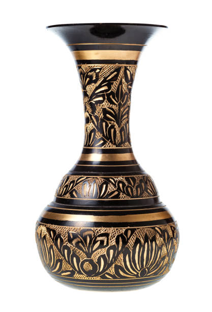 istock side view of carved brass indian vase isolated 1219925633