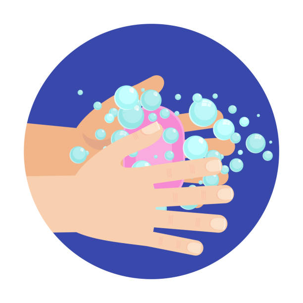 istock Antiseptic for disinfection. Hand hygiene. Hand washing with soap. 1219927294
