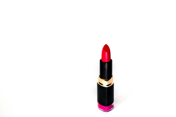 istock A pink matte lipstick close-up on a perfectly white background 1219927609