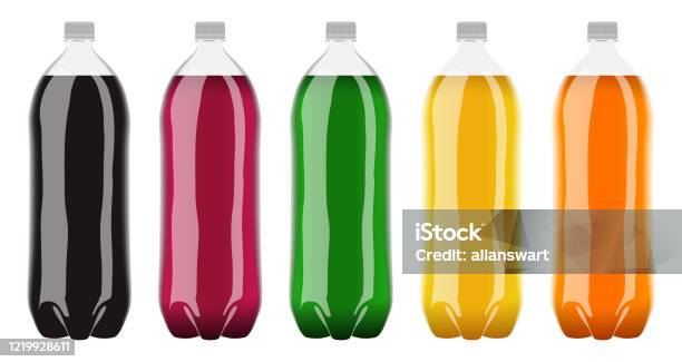 Carbonated Soft Drink Plastic Bottle Stock Illustration - Download Image Now - Soda, Bottle, Cola