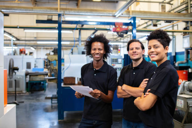istock Diverse group of factory workers 1219928793