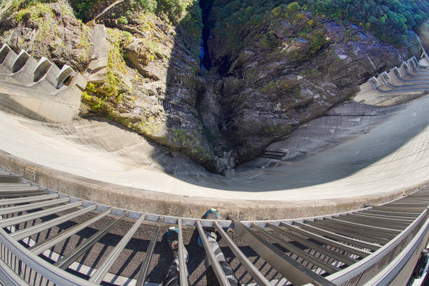 Dam “Verzaska” - hydroelectric power station Dam “Verzaska” - hydroelectric power station on Lake Vogorno in Switzerland, where the famous film about agent 007 James Bond was shot. You can repeat his famous jump vogorno stock pictures, royalty-free photos & images