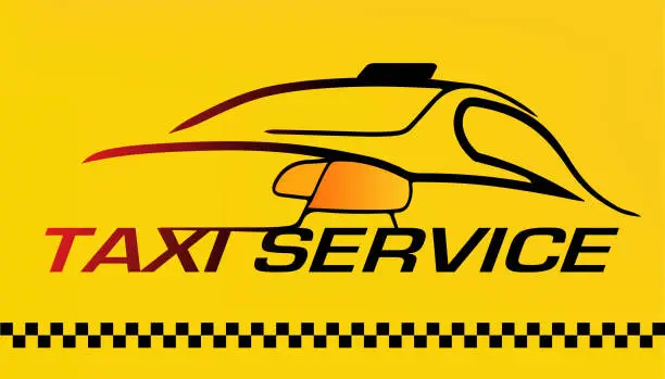 Vector illustration of Car, Taxi service  or business card in vector format