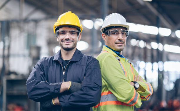 istock Smile profession technician engineer  in factory 1219936298