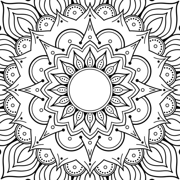 ilustrações de stock, clip art, desenhos animados e ícones de ethnic mandala ornament. arabic, pakistan, moroccan, turkish, indian, spain motifs - 2843