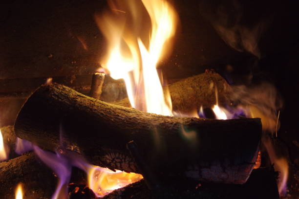 istock Beautiful fire flames on a black background. 1219939209