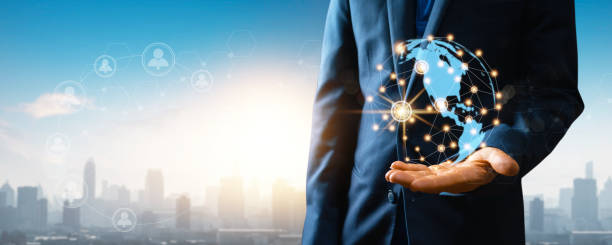 istock global social network and connection internet on abstract data worldwide  cyberspace concept, close up hand of businessman holding wireless networking earth connect with people by 5G technology 1219940469